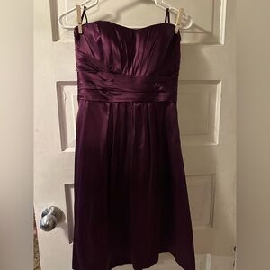 Priscilla of Boston Purple Strapless Dress
